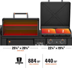 22" XL Griddle Pellet Grill Combo Bundle