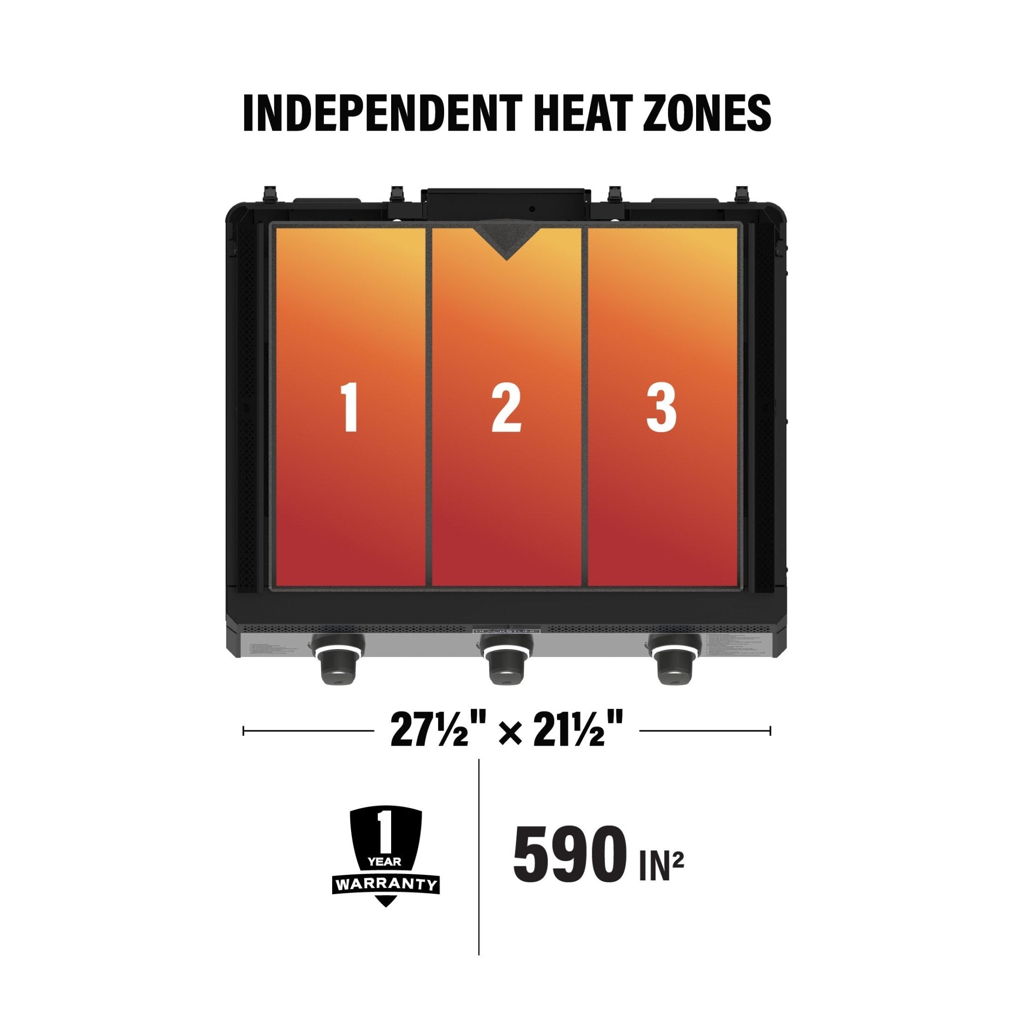 28" Drop-in Griddle with Hood (Natural Gas)