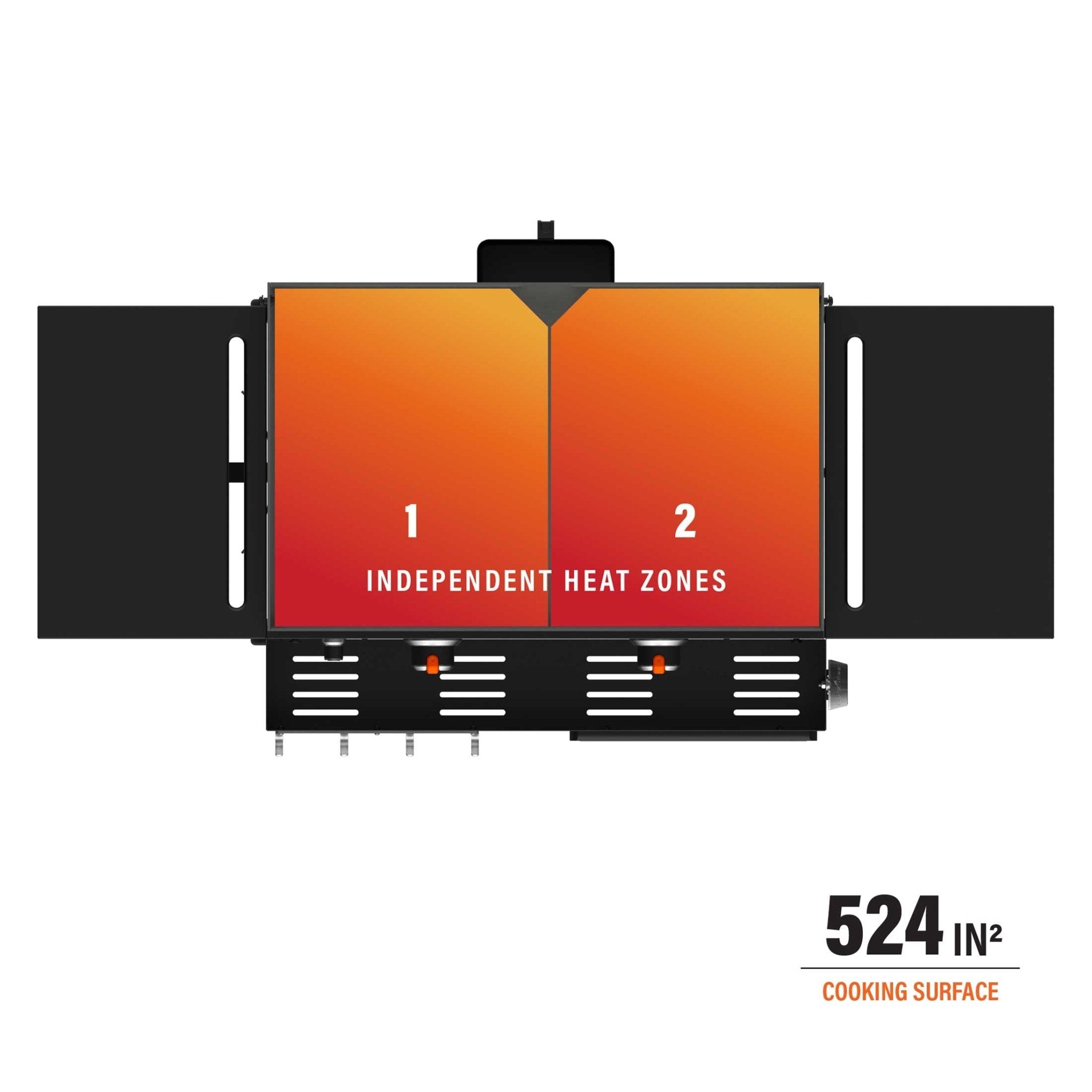 28" Griddle with Hood and Front Shelf