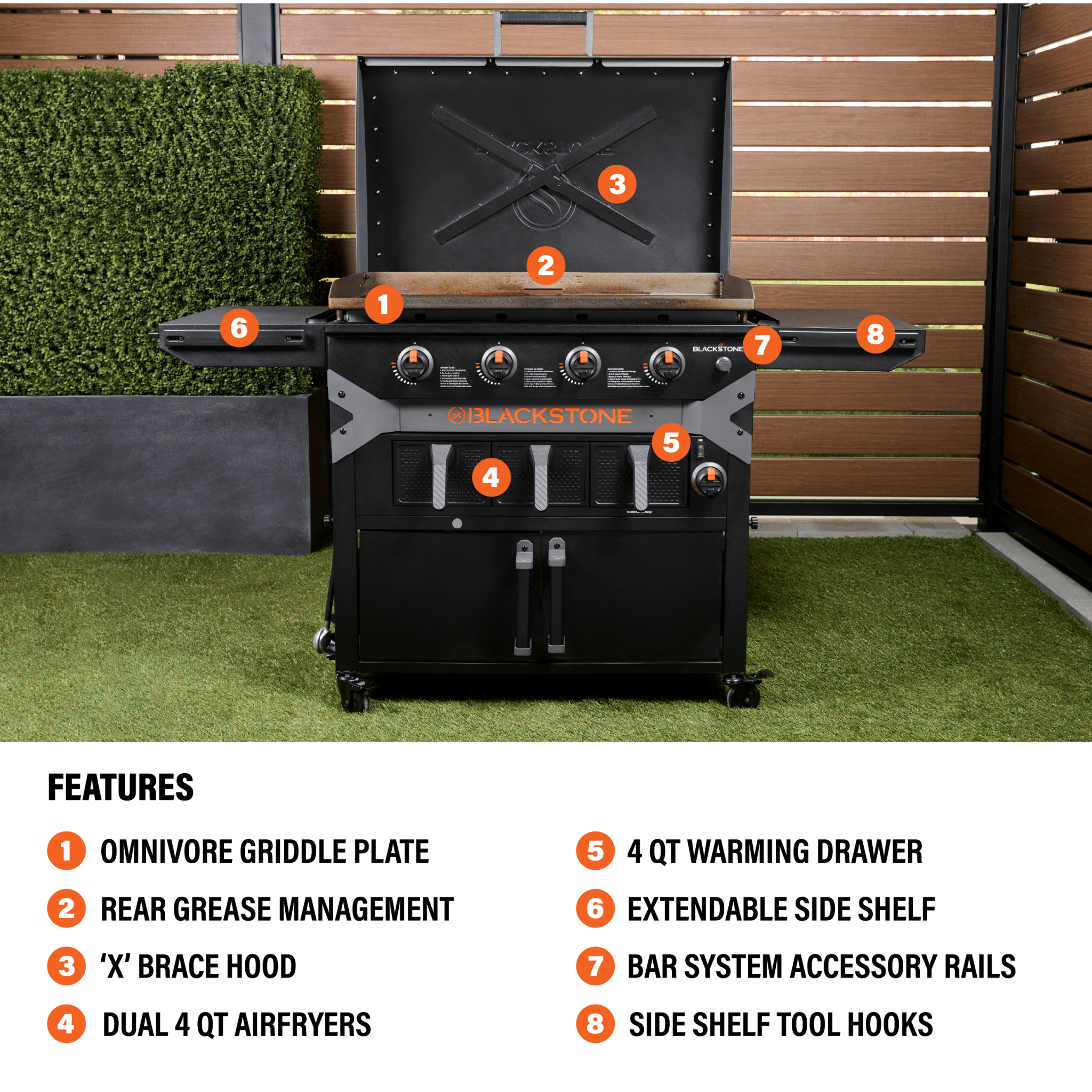 36" Griddle Airfryer Combo Bundle