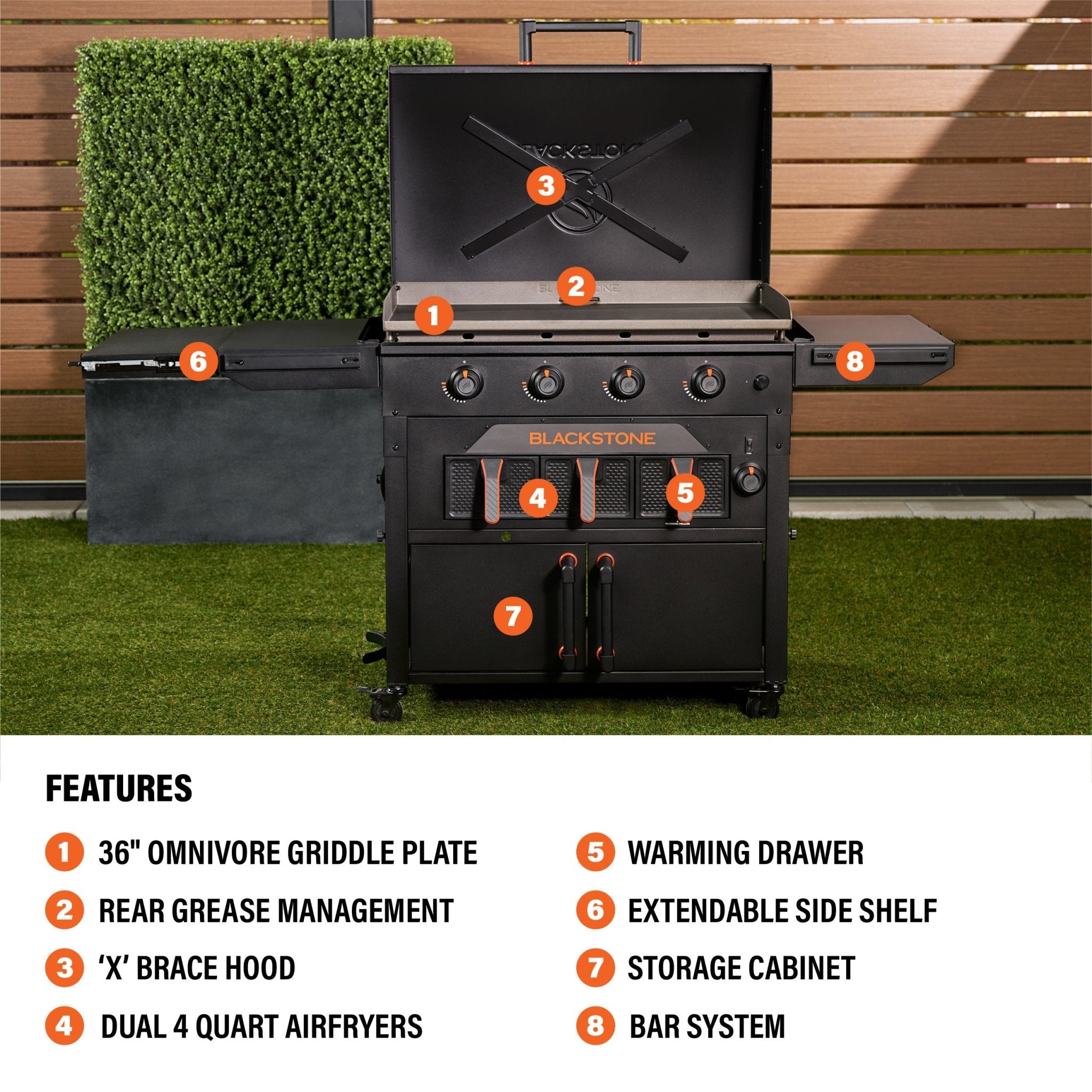 Original 36” Griddle Airfryer Combo (Natural Gas)